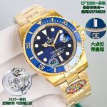 Clean Factory Rolex Submariner 3235 Blue Face Watch 41mm 